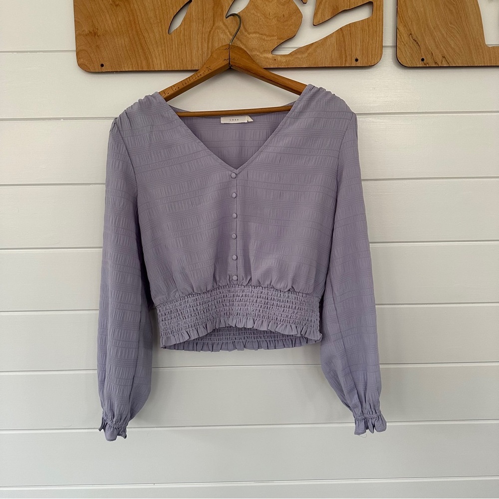 Lavender Long Sleeve Blouse